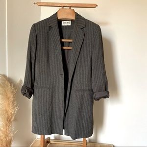 Vintage Grey Pinstripe Blazer | Braemar Petites